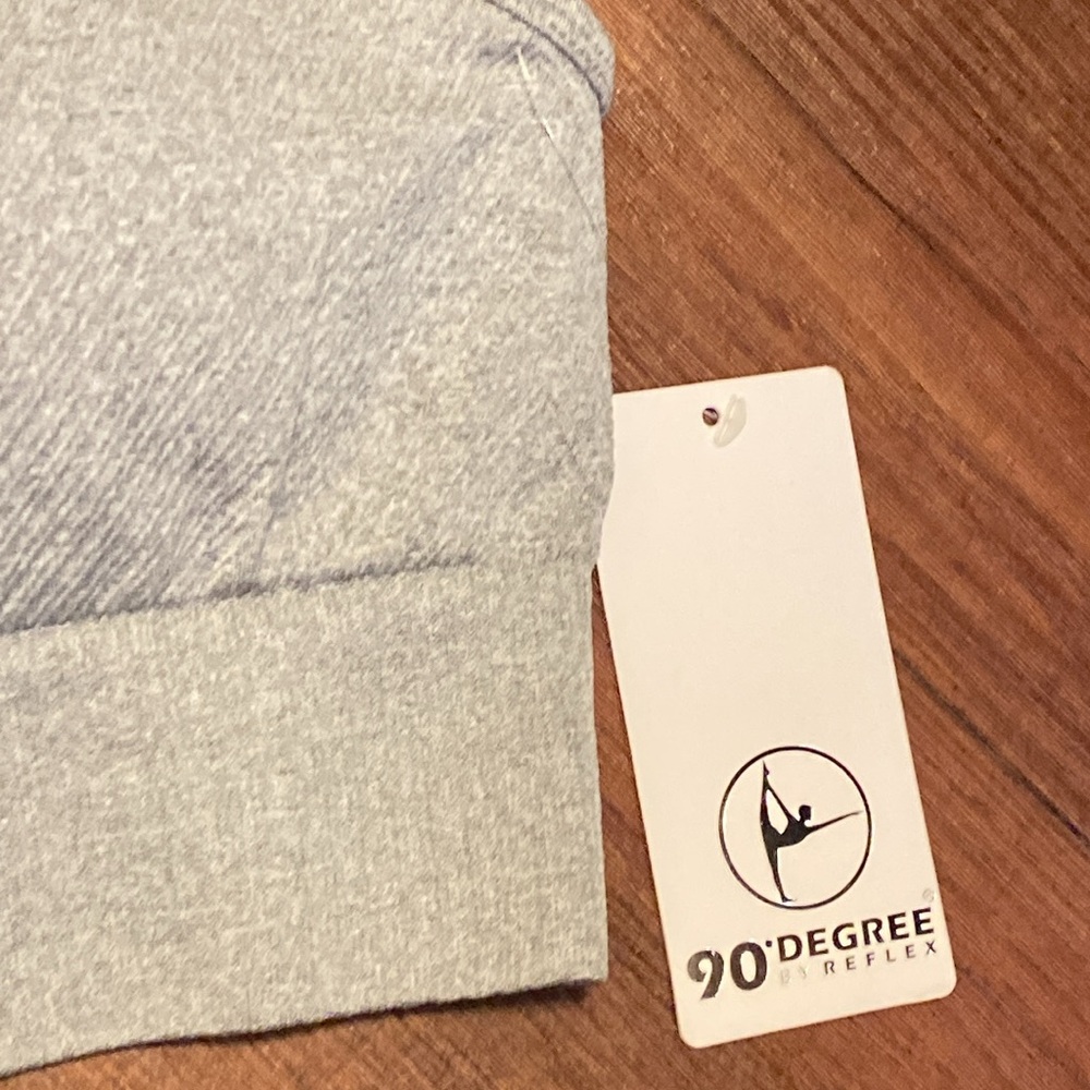 90 Degrees Front Zip Sports Workout Yoga Running Bra Light size XL - Picture 4 of 5